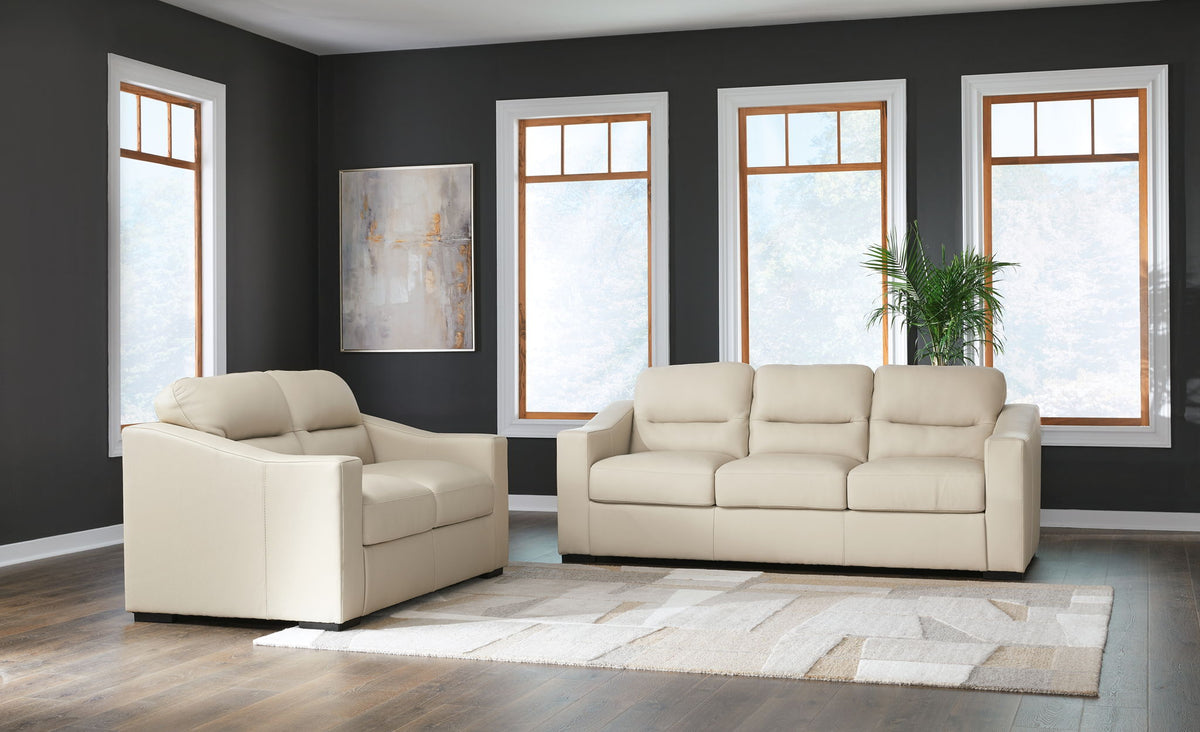 Treasure Trove - 2 Pc. - Sofa, Loveseat - Almond by Ashley – Stationary Sofas & Loveseats