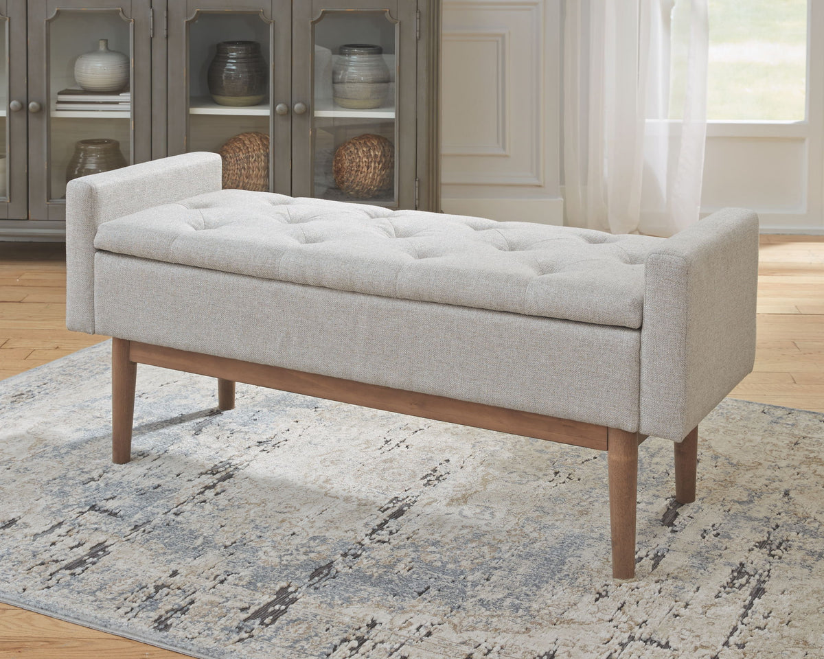 Briarson - Storage Bench - Beige / Brown by Ashley – view 3