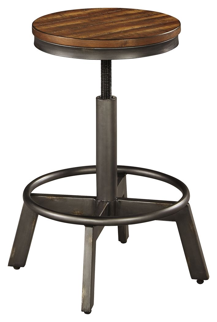 Torjin - Swivel Stool (Set of 2) - Dark Brown by Ashley – view 2