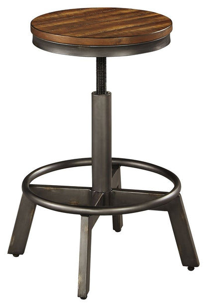 Torjin - Swivel Stool (Set of 2) - Dark Brown by Ashley – view 2