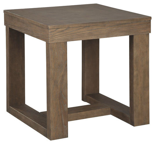 Cariton - Square End Table - Gray by Ashley – End Tables