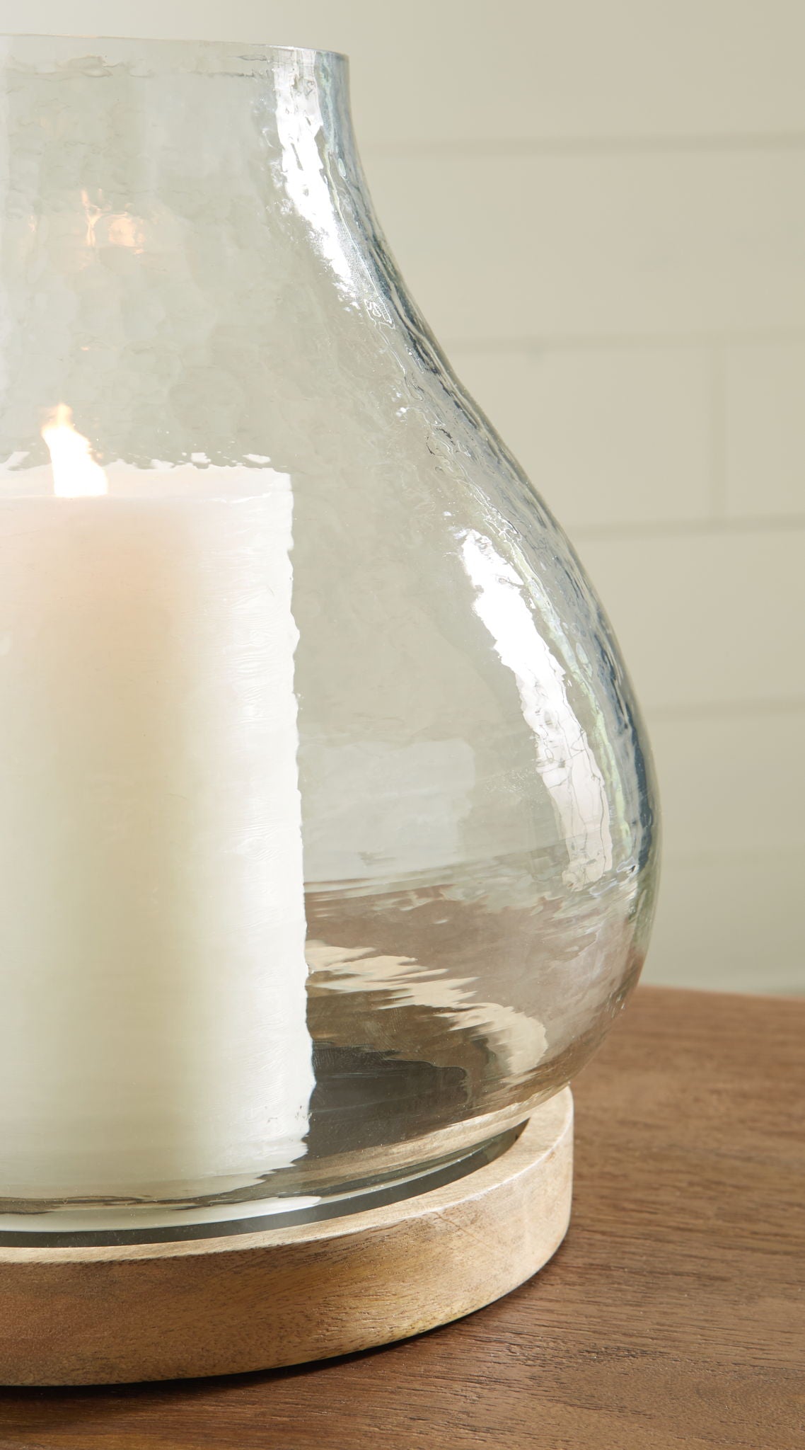 Adalisen - Candle Holder - Clear / Brown by Ashley – view 3