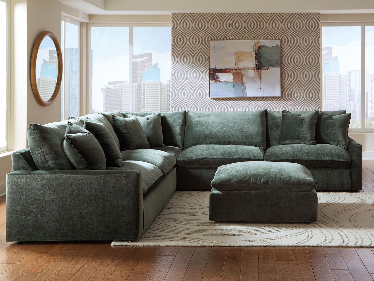 Carriage View - 3-Piece Sectional - Jade – view 2