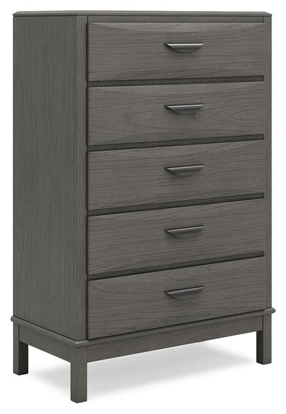 Mazing - Five Drawer Chest - Gray by Ashley – Accent Chests