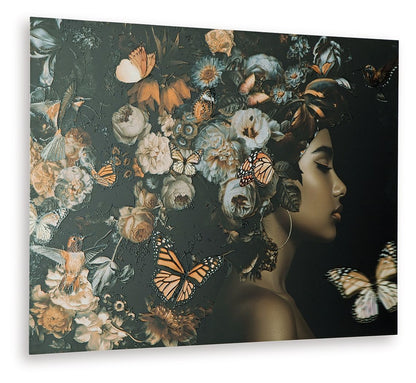 Valfer - Wall Art - Orange / Black / White by Ashley – view 3