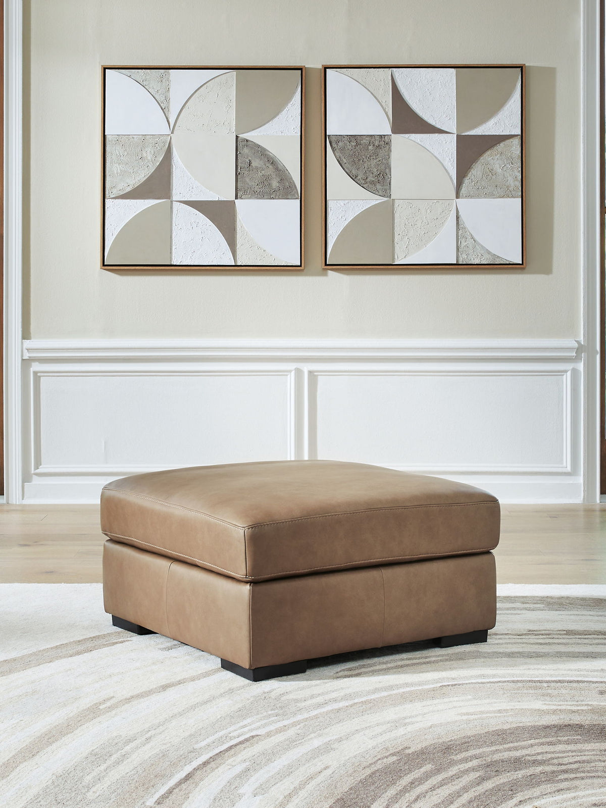 Veronella - Oversized Accent Ottoman - Sahara – view 2