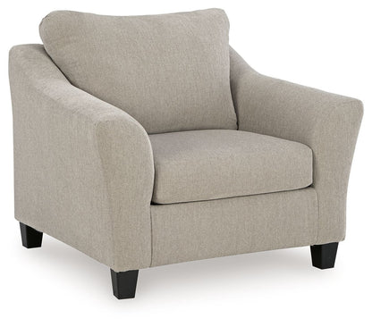 Willarae - 2 Pc. - Chair And A Half, Ottoman - Taupe – view 3