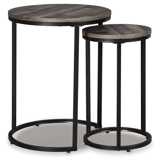 Briarsboro - Accent Table Set (Set of 2) - Black / Gray by Ashley – Nesting Tables