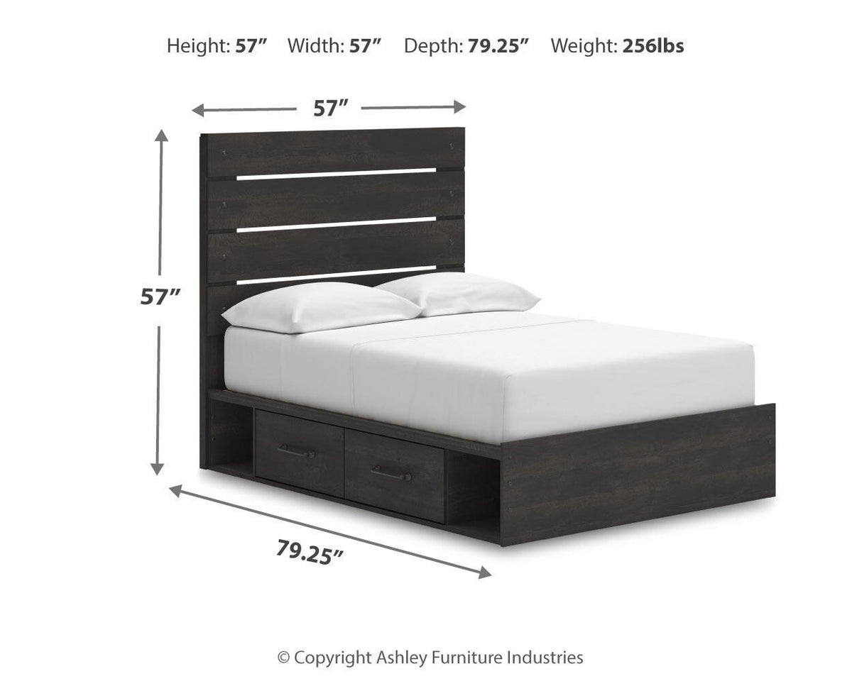 Hollivern - Panel Bed With Storage by Ashley – view 2