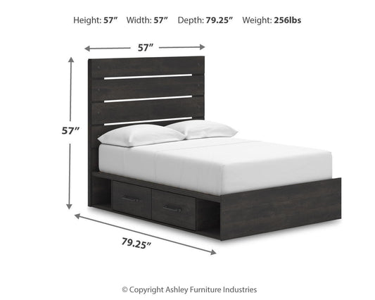 Hollivern - Panel Bed With Storage by Ashley – view 2