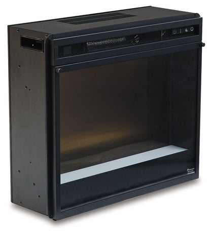 Entertainment Accessories - Fireplace Insert Glass/Stone - Black by Ashley – view 3