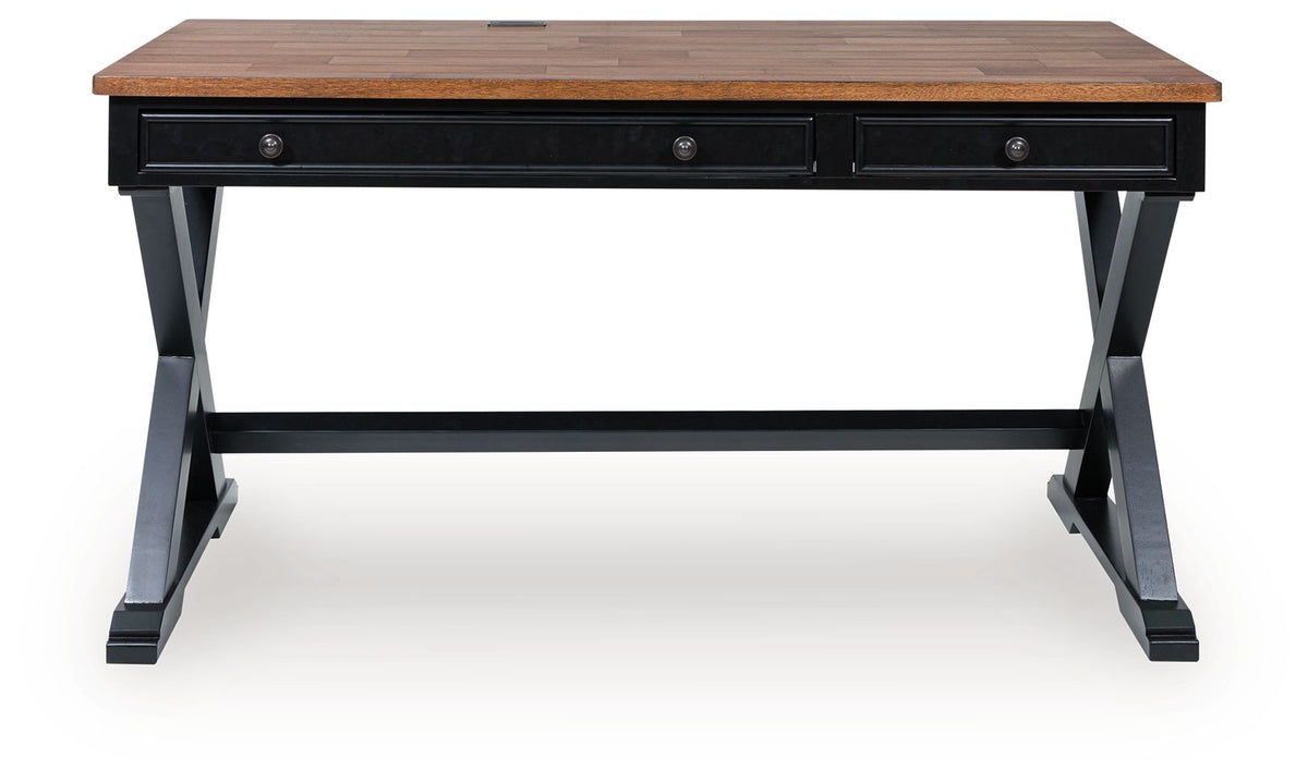 Wildenauer - Home Office Desk - Brown / Black by Ashley – view 2