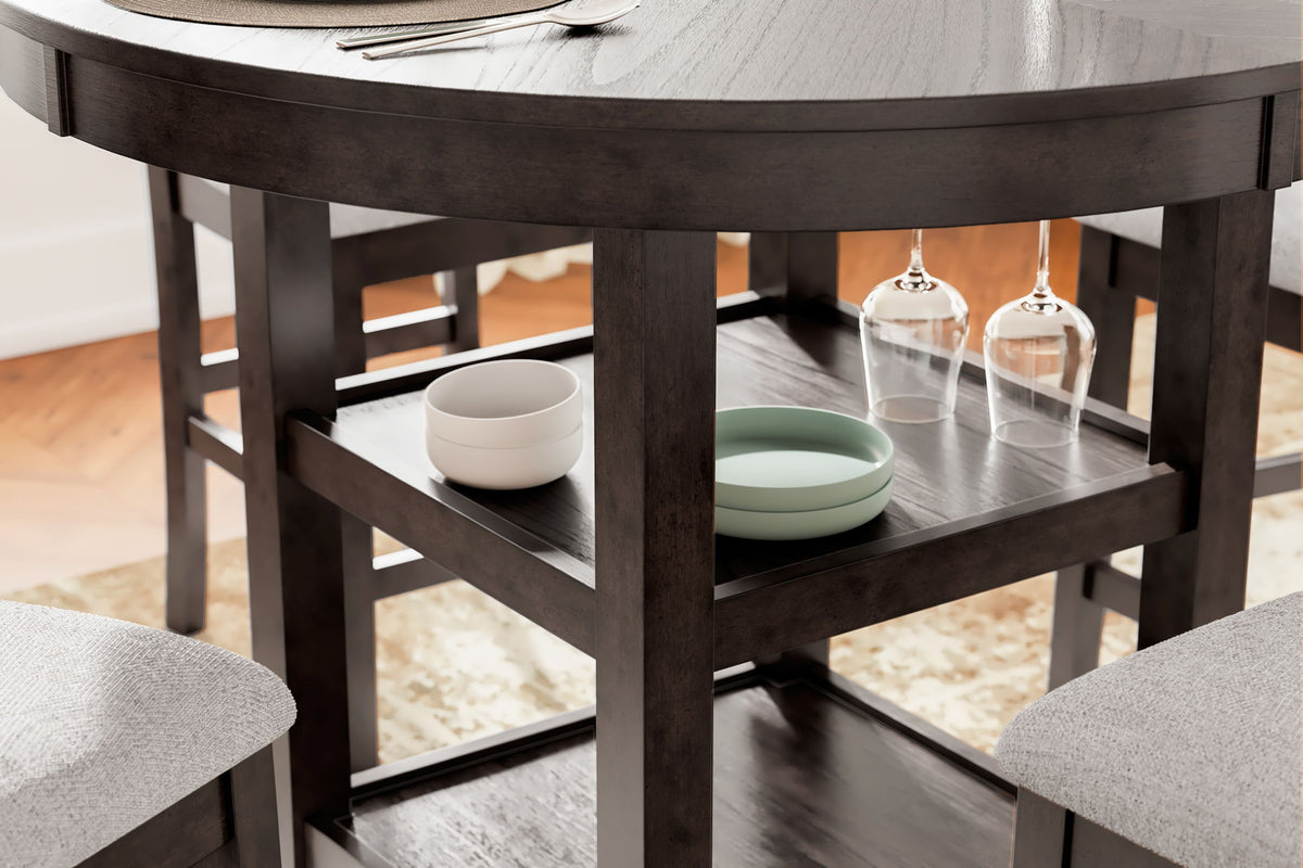 Langwest - Dining Room Counter Table Set (Set of 5) - Brown by Ashley – view 2