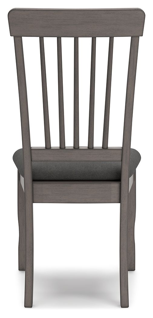 Shullden - Dining Room Side Chair (Set of 2) - Gray by Ashley – view 2
