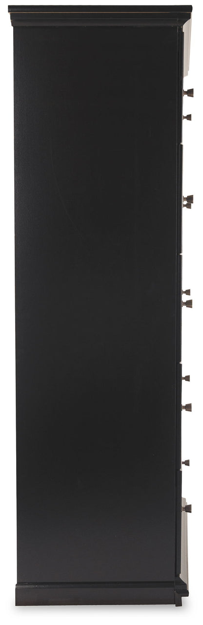 Maribel - Five Drawer Chest - Black by Ashley – view 3