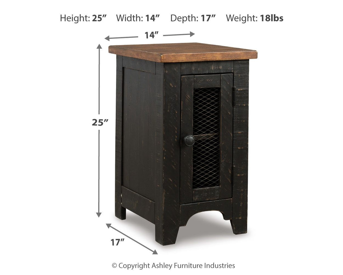 Valebeck - Chair Side End Table - Black / Brown by Ashley – view 2
