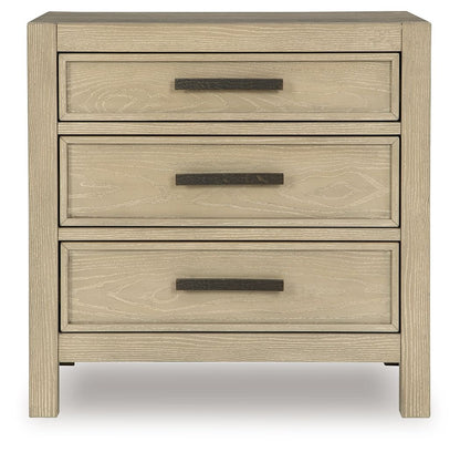 Calmoro - Three Drawer Night Stand - Gray by Ashley – view 3