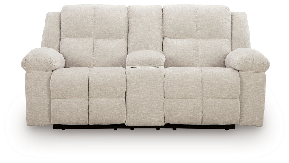 Orlen - Double Reclining Loveseat With Console - Winter – view 2