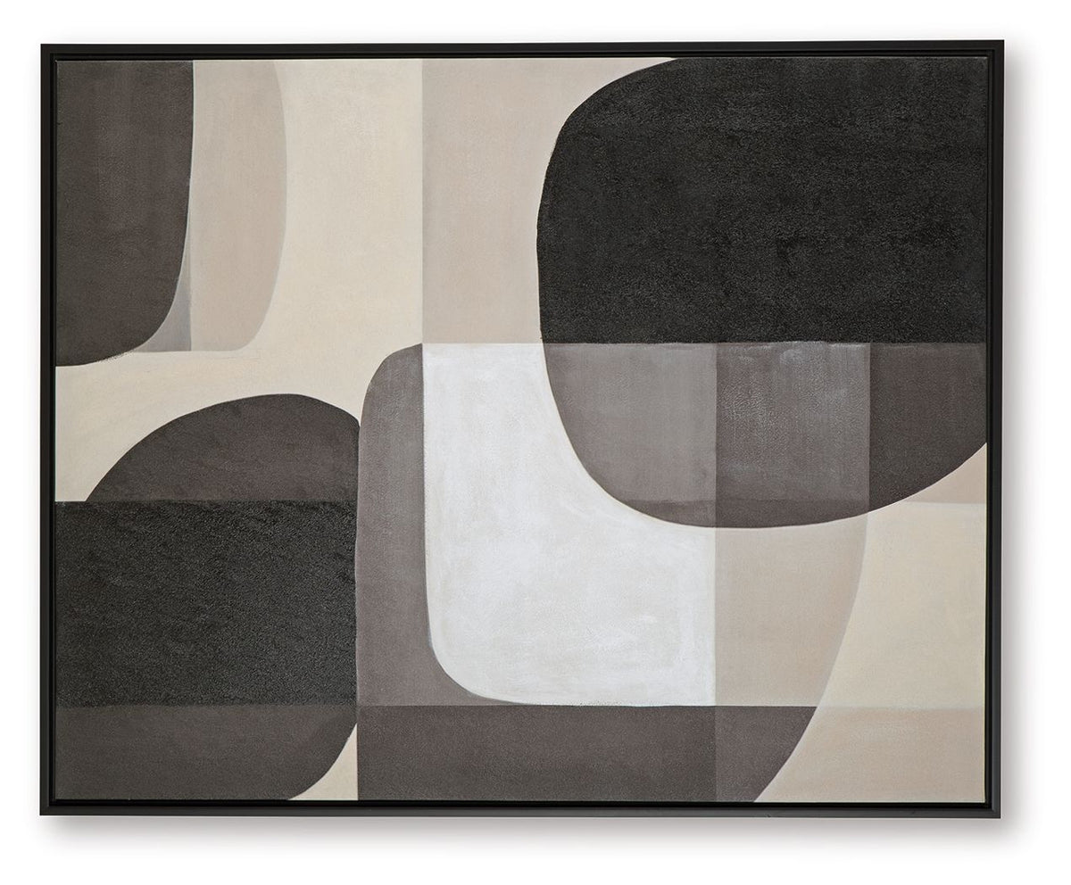 Kesleigh - Wall Art - Black / White by Ashley – view 2