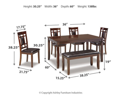 Bennox - Dining Room Table Set (Set of 6) - Brown by Ashley – view 4