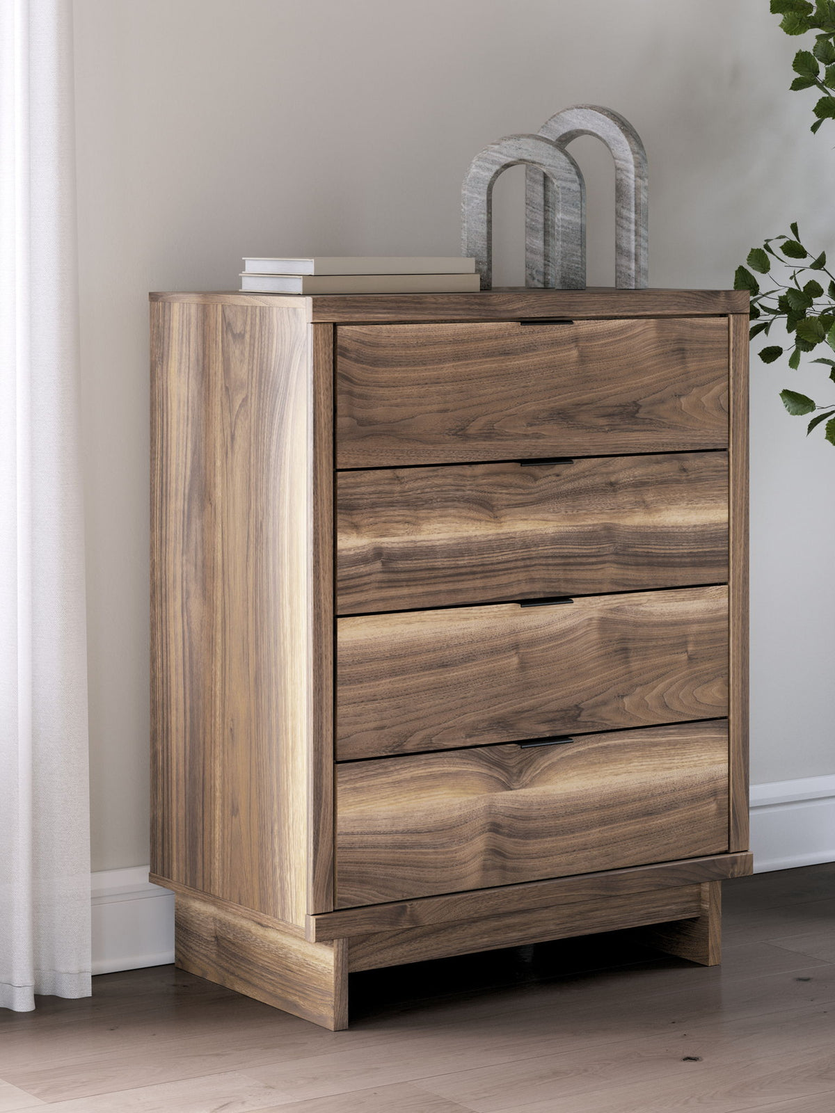 Chirason - Four Drawer Chest - Brown by Ashley – view 2