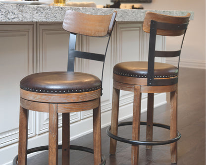 Pinnadel - Swivel Barstool by Ashley – view 4