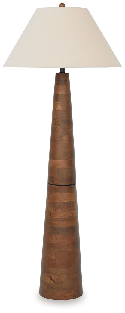 Danset - Wood Lamp by Ashley – Floor Lamps