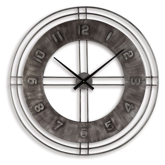 Ana Sofia - Wall Clock - Antique Gray by Ashley – Wall Clocks