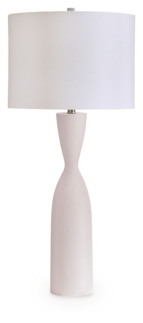 Davinford - Poly Table Lamp - White by Ashley – Table Lamps