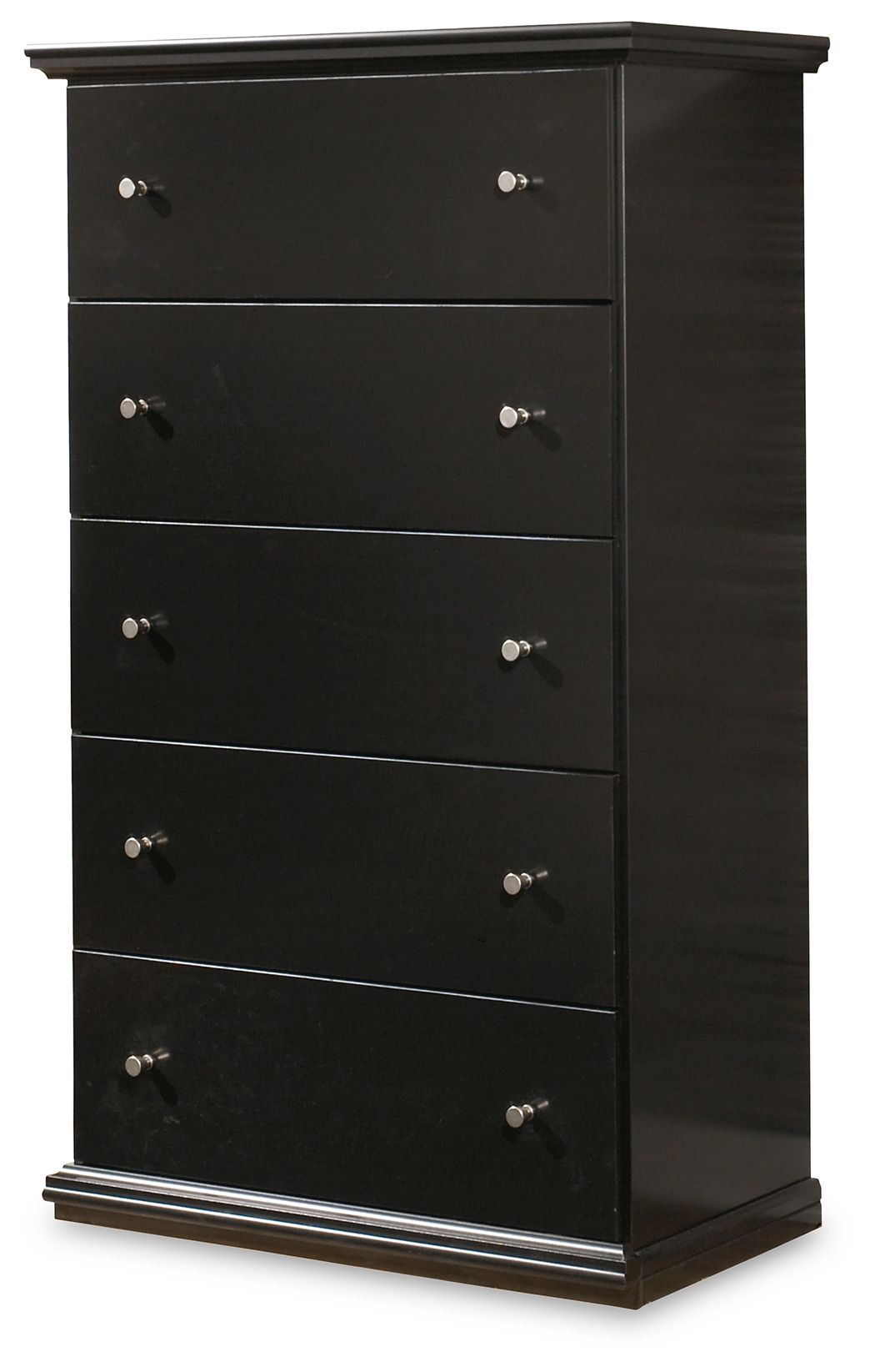 Maribel - Five Drawer Chest - Black by Ashley – Accent Chests