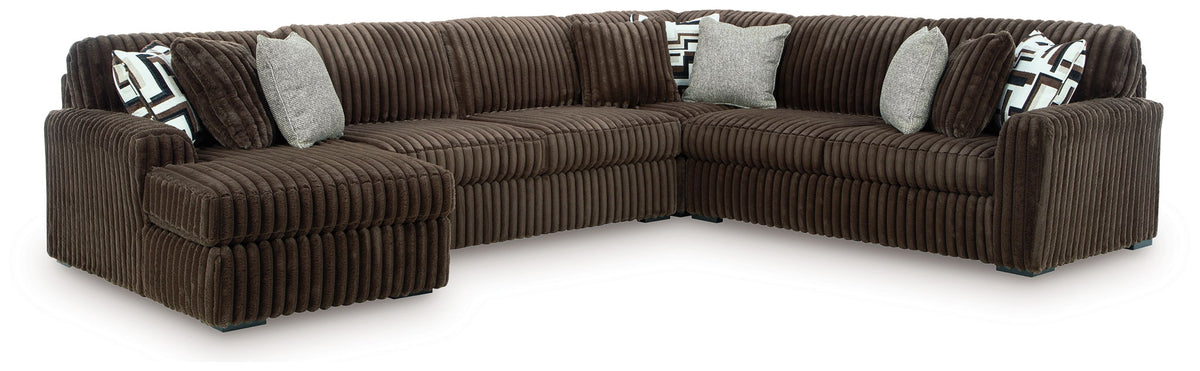 Midnight-Madness - 4 Piece Sectional by Ashley – view 4