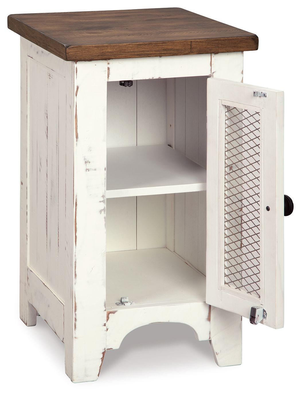 Wystfield - Chair Side End Table - White / Brown by Ashley – view 3