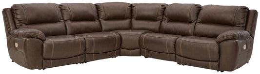 Dunleith - 5 Piece Power Reclining Sectional by Ashley – Reclining Sectionals