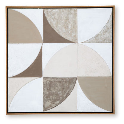 Harelman - Wall Art - Tan / Taupe / White by Ashley – view 2