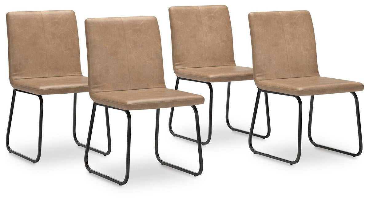 Pharwynn - Dining Upholstered Side Chair (Set of 4) - Toast by Ashley – view 4