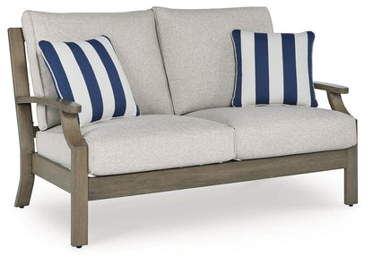 Rainier Ranch - Loveseat With Cushion - Brown / Beige by Ashley – Loveseats