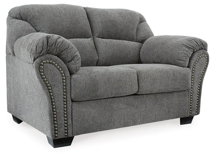 Allmaxx - Loveseat - Pewter – Stationary Loveseats
