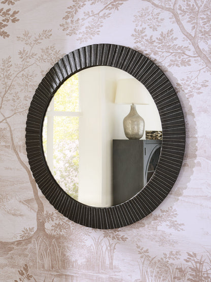 Ozias - Accent Mirror - Black by Ashley – view 2