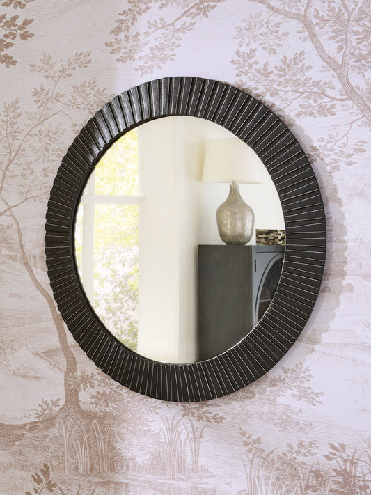 Ozias - Accent Mirror - Black by Ashley – view 2