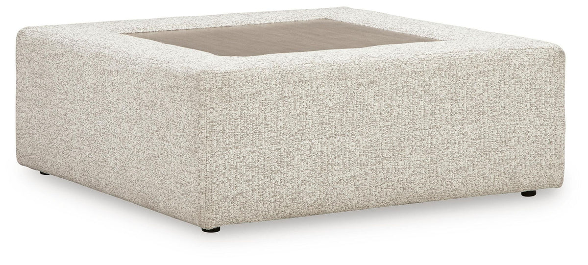 Ashbourne Estate - Oversized Accent Ottoman - Snowstone by Ashley – Accent Ottomans