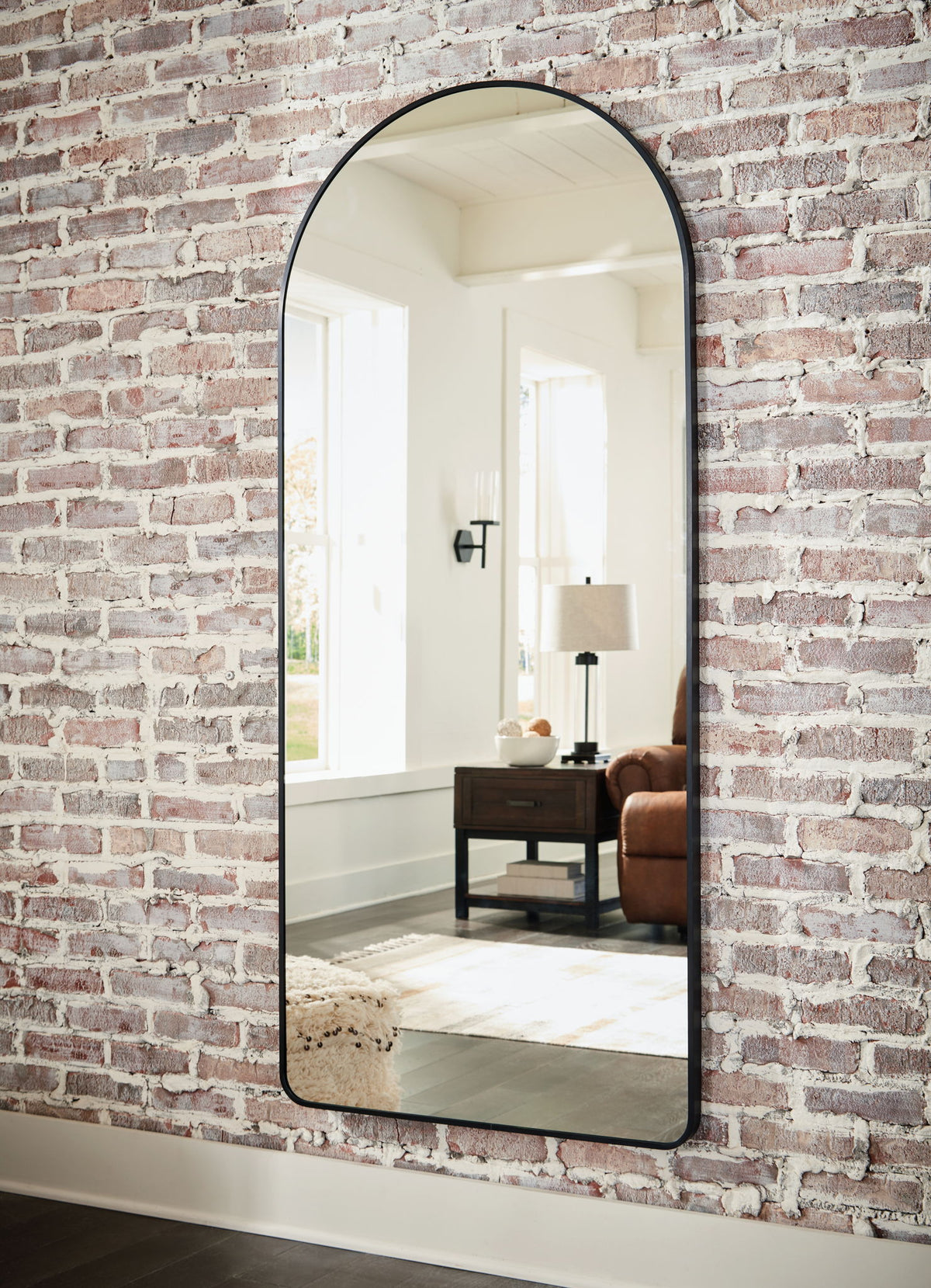 Sethall - Floor Mirror - Black by Ashley – view 3