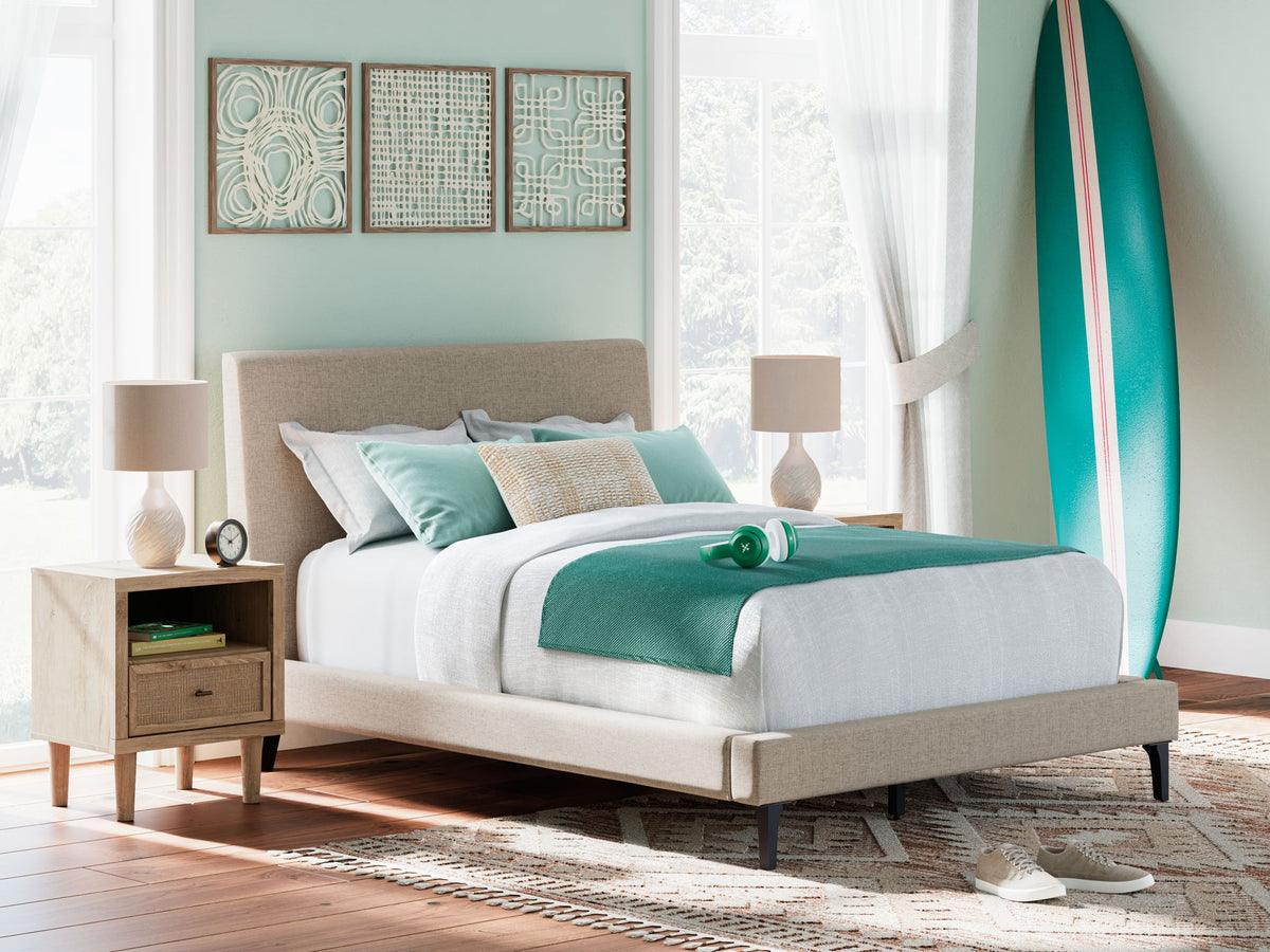 Cielden - Upholstered Bed With Roll Slats by Ashley – view 3