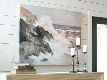 Worthner - Wall Art - Tan / Gray / White by Ashley – view 3