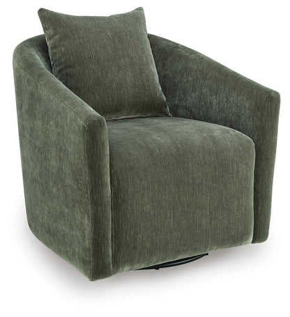 Leastow - Swivel Accent Chair - Loden by Ashley – Swivel Chairs