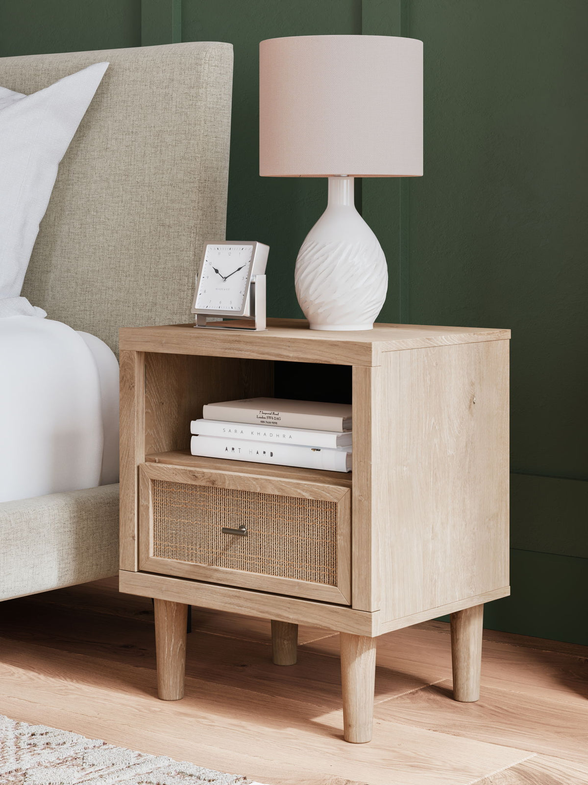 Cielden - One Drawer Night Stand - Two-Tone by Ashley – view 3