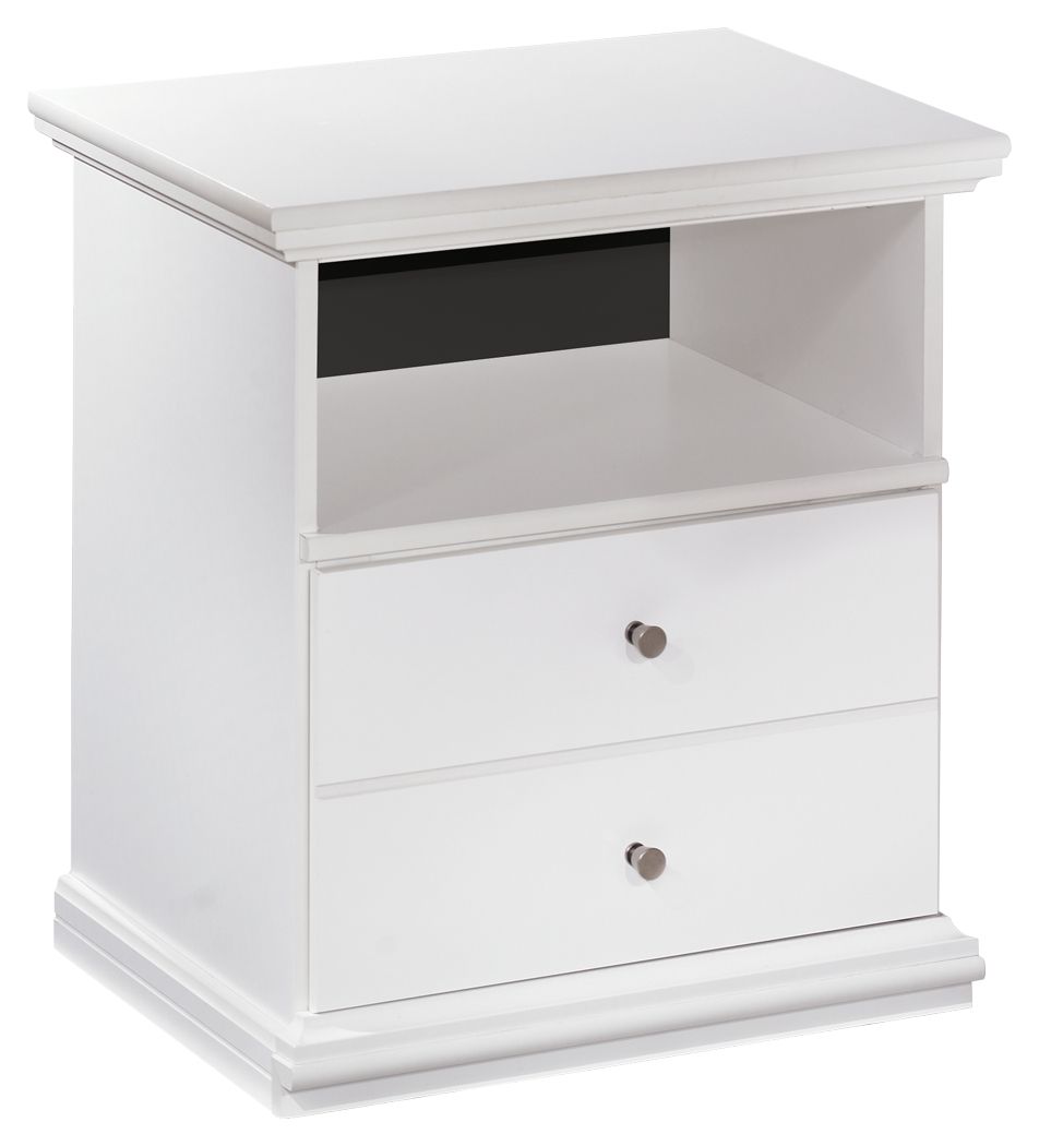 Bostwick Shoals - One Drawer Night Stand - White by Ashley – Accent Nightstands