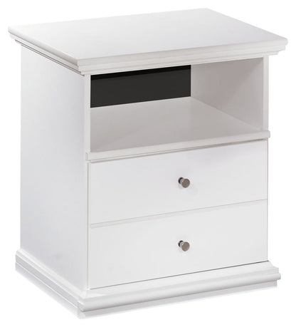 Bostwick Shoals - One Drawer Night Stand - White by Ashley – Accent Nightstands