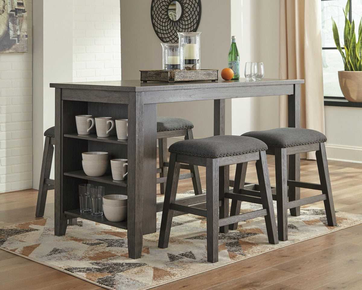Caitbrook - Rectangular Dining Room Counter Table - Gray by Ashley – view 4