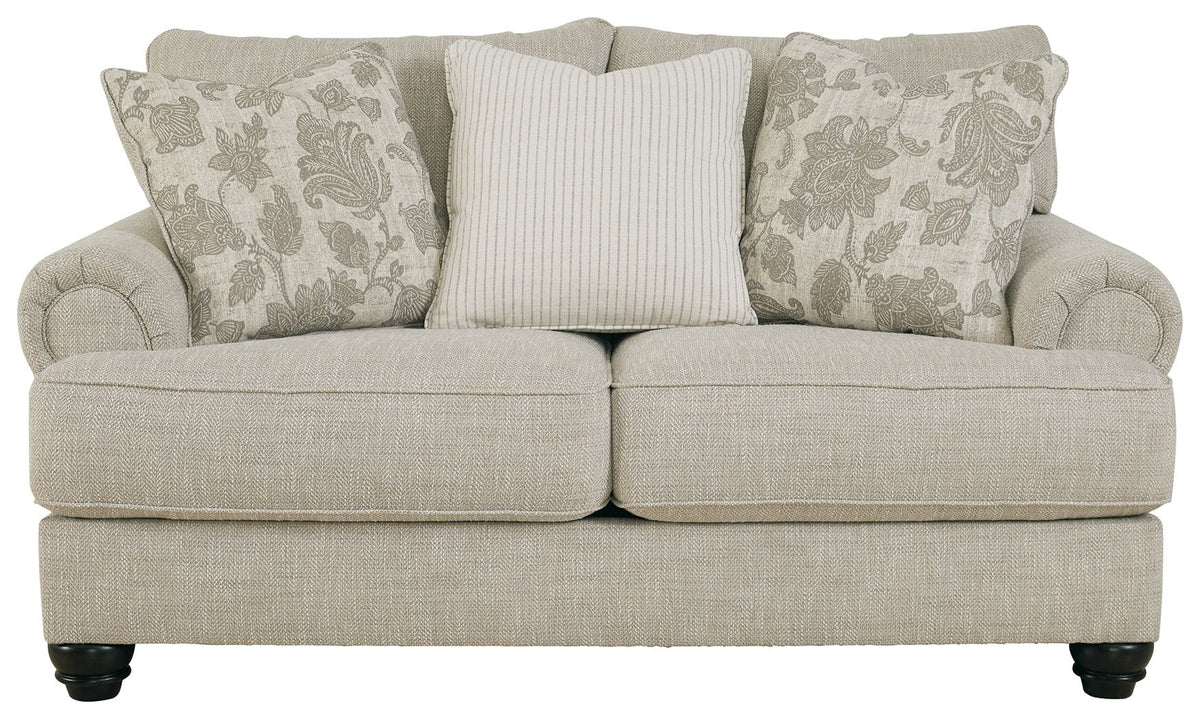 Asanti - Loveseat - Fog – Stationary Loveseats