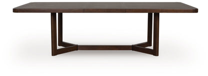 Dilenno - Rectangular Dining Room Extension Table - Dark Brown by Ashley – view 2